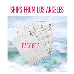 PM2.5 Face Mask Filter. Activated Carbon